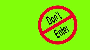 Alan Kısıtlamaları, Güvenlik ve Gizlilik Videoları için Uyarı İşareti Canlandırılmış Grafiğini Girme