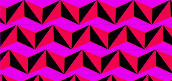 Tekstil ve Yazdırma Tasarımı için 3 Boyutlu Ok Başlığı Motifleri ile Soyut Kırmızı ve Siyah Kusursuz Vektör Desenini Tekrarla