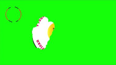 Gururlu Amerikan Özgürlük Rozeti Döngüsü ABD Yıldızları Yeşil Ekran 4K 2K Full HD