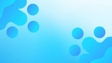 Abstract blue background  fluid shapes clipart