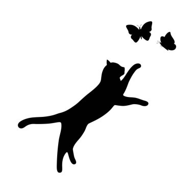 cat silhouette, vector sphinx, side view, cat breeds, pet, animals cat. clipart