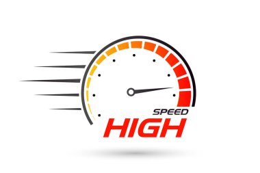 vektör yüksek hız simgesi tasarımı 