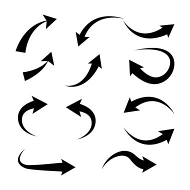 vektör ok işareti veya simgeler tasarımı ayarla