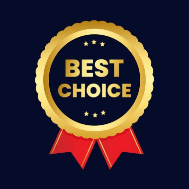 vektör en iyi seçim Altın premium kalite etiketi
