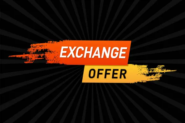 stock vector vector exchange offer modern banner design