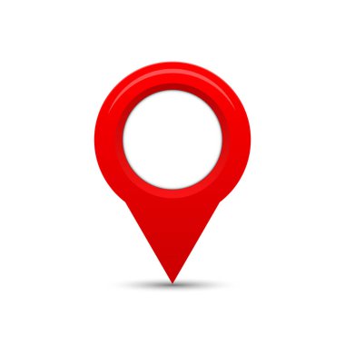 Haritaları düzenlemek için vektör Konumu Pin simgesi