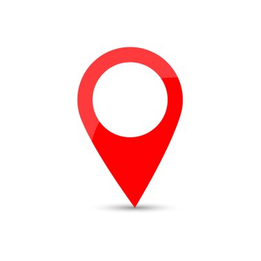 vektör kırmızı konum premium kalite tasarımı