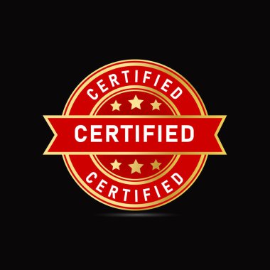 Vektör simgesi tasarım sertifikalı