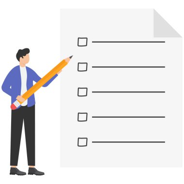 New Year Goals Checklist. Future Goal And Plans. Business motivation,inspiration concept.