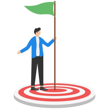 İş adamları ya da girişimciler hedefin üzerine bayrak direğini dikti..