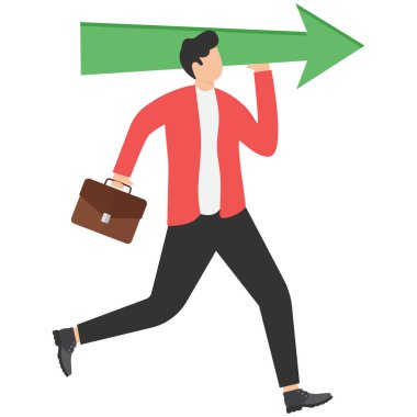 İş adamı büyümek için güvenli bölgeden çıkıyor.