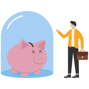 Sağlıklı, pembe domuz kumbarası kaplama camların üzerinde dururken Coronavirus 'a karşı bağışıklık kazanır. COVID-19 Coronavirus krizi veya salgın konseptinde tasarruf ve sigorta bağışıklığı.