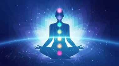 Meditasyon Animasyonu, Pozitif İyileştirme Enerjisi, Çakralar, Aura, İç Uyum ve Denge İçin Yedi Enerji Merkezi