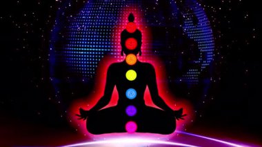 Meditasyon Animasyonu, Pozitif İyileştirme Enerjisi, Çakralar, Aura, İç Uyum ve Denge İçin Yedi Enerji Merkezi