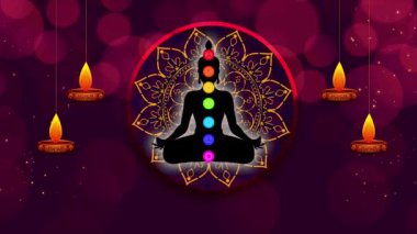 Meditasyon Animasyonu, Pozitif İyileştirme Enerjisi, Çakralar, Aura, İç Uyum ve Denge İçin Yedi Enerji Merkezi