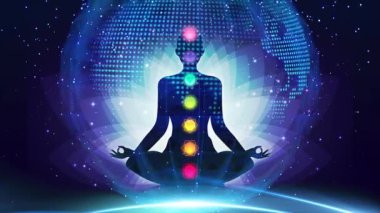 Meditasyon Animasyonu, Pozitif İyileştirme Enerjisi, Çakralar, Aura, İç Uyum ve Denge İçin Yedi Enerji Merkezi