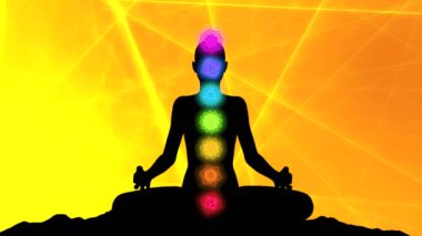 Meditasyon Animasyonu, Pozitif İyileştirme Enerjisi, Çakralar, Aura, İç Uyum ve Denge İçin Yedi Enerji Merkezi