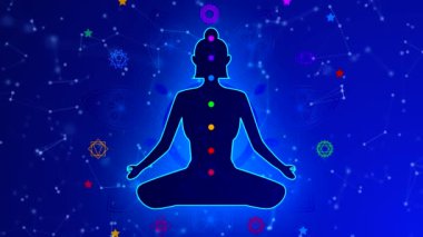 Meditasyon Animasyonu, Pozitif İyileştirme Enerjisi, Çakralar, Aura, İç Uyum ve Denge İçin Yedi Enerji Merkezi