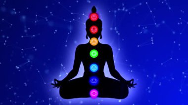 Meditasyon Animasyonu, Pozitif İyileştirme Enerjisi, Çakralar, Aura, İç Uyum ve Denge İçin Yedi Enerji Merkezi