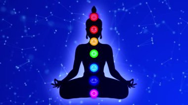 Meditasyon Animasyonu, Pozitif İyileştirme Enerjisi, Çakralar, Aura, İç Uyum ve Denge İçin Yedi Enerji Merkezi