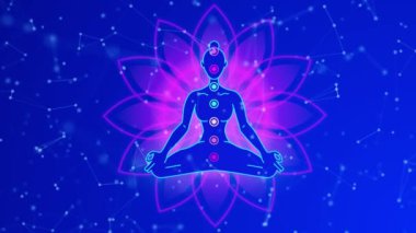 Meditasyon Animasyonu, Pozitif İyileştirme Enerjisi, Çakralar, Aura, İç Uyum ve Denge İçin Yedi Enerji Merkezi