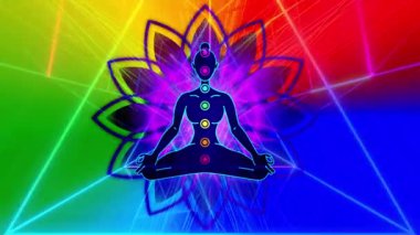 Meditasyon Animasyonu, Pozitif İyileştirme Enerjisi, Çakralar, Aura, İç Uyum ve Denge İçin Yedi Enerji Merkezi