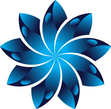 Bu yüksek kalite soyut çiçek tasarımı, göz alıcı ve zarif bir estetik yaratan, derin mavi renklerin büyüleyici bir gradyanı. Karmaşık simetri ve pürüzsüz eğriler onu geniş bir uygulama yelpazesi için mükemmel kılar., 