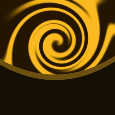 Hipnotik Girdap Soyut Arkaplan Altın Spiral