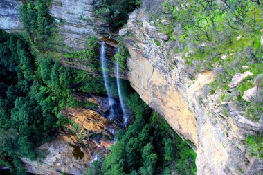 Katoomba, Avustralya Blue Mountains düşüyor