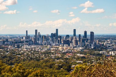 Brisbane, Avustralya 'da Coo-tha Dağı gözcülük yapıyor.