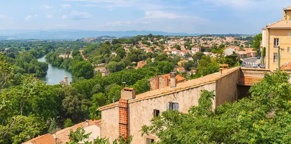 stock image The medieval city of Beziers in Herault, France