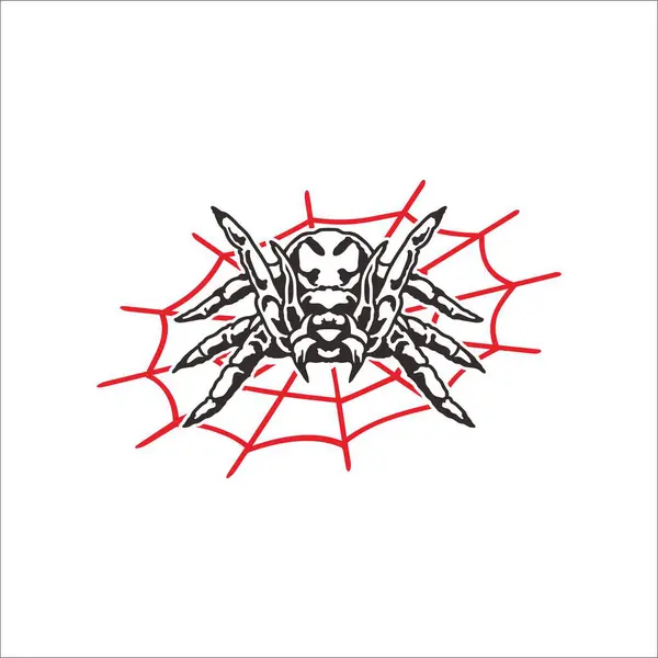 Beyaz arka planı olan bir tarantula. Grafik tasarımı için uygun