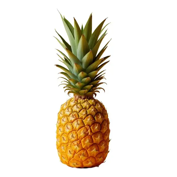 verse rijpe ananas geïsoleerd op witte achtergrond  