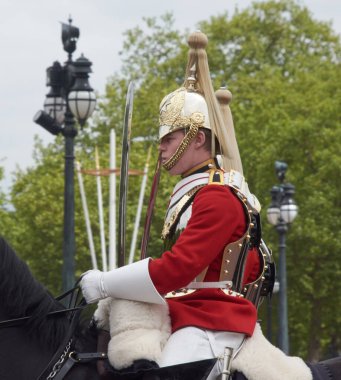 Londra, İngiltere - 19 Mayıs 2016: Kraliyet Prensinin Buckingham Sarayı, Londra 'daki sarayı