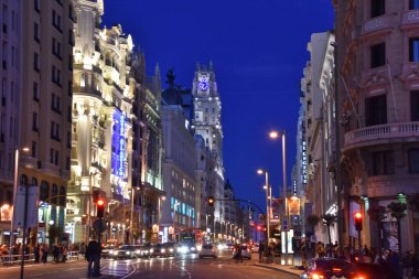 Madrid 'in gece sahnesi