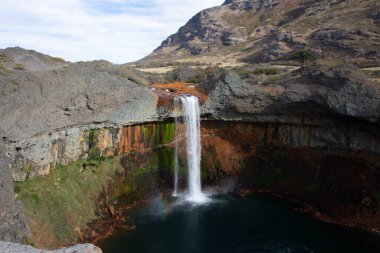 the beautiful waterfall in iceland