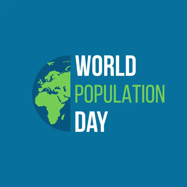 Dünya Nüfus Günü 11 Temmuz Kutlama illüstrasyonları dosya düzenlenebilir