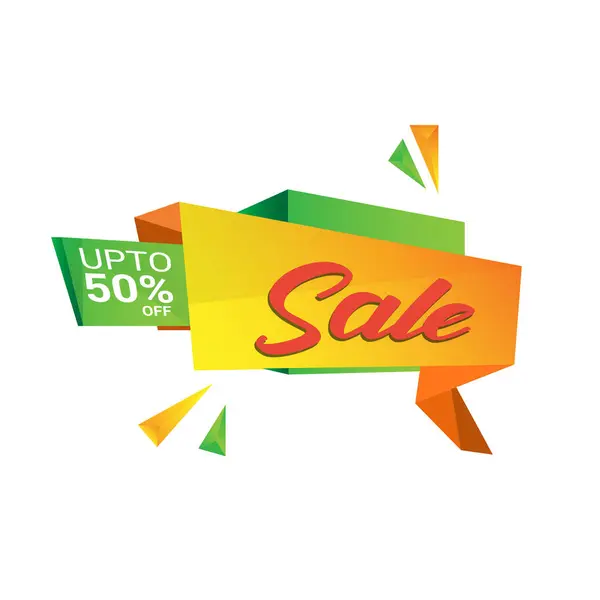 İndirimli satış teklifi% 50 indirimli. beyaz arkaplanda izole.