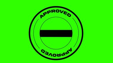 Onaylanmış Ürün Doğrulama Animasyon Resmi Sertifika Döngüsü Yeşil Ekran