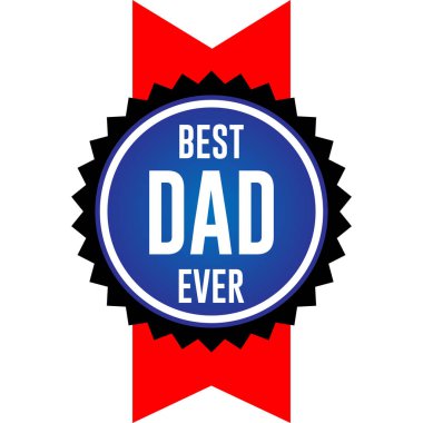 Mavi Arkaplan Vektörü 'ne izole edilmiş Bıyıklı Babalar Günün kutlu olsun.