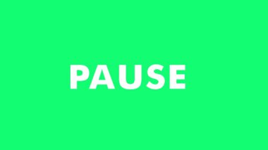 Simge Canlandırması Yeşil Ekran Arkaplan Videosunu Duraklat