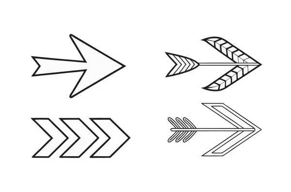 Şeffaf Arkaplan üzerindeki Tüm Yönler için İnce Satır Biçimli Geometrik Şekilde Minimalist Ok Simgesi Vektörü