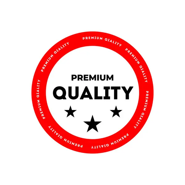 Beyaz Arkaplanda Kaliteli Kırmızı Damga Vektörü