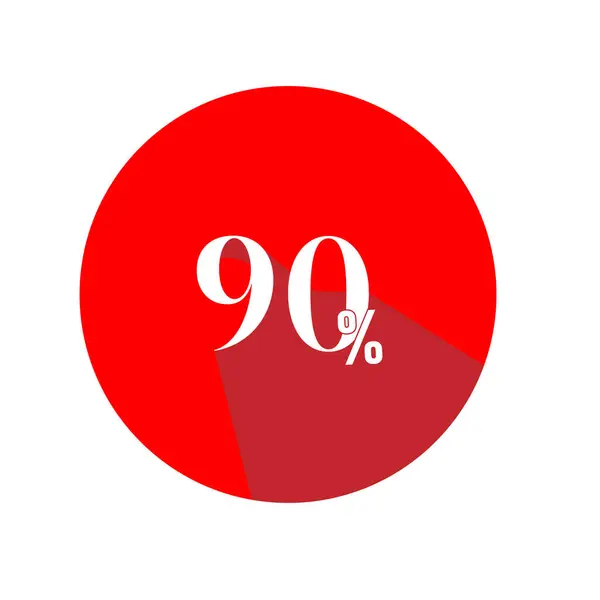 % 90 İndirimli Kırmızı Çember Rozet Düz Vektör Temizlik Etiketi