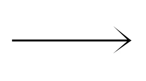 Siyah Sağ Ok Simgesi Düz Vektör Şekli Elementi