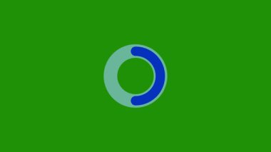 Mavi Arkaplanda Beyaz Dönen Çember Yükleme AnimasyonuName