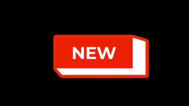 Siyah Arkaplanda Yeni Yapıştırıcı Katlama Canlandırma Videosu