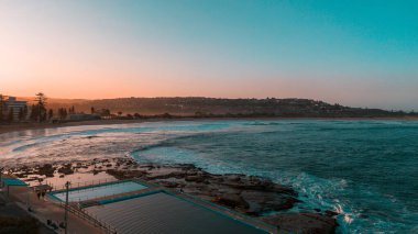 Göz kamaştırıcı okyanus manzarası, Kuzey Sahilleri, NSW, Sydney, AUSTRALYA