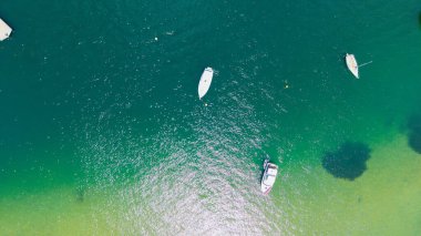 Mosman ve Spit Köprüsünün Hava Görüntüleri, Sydney, Avustralya Drone Fotoğrafçılık