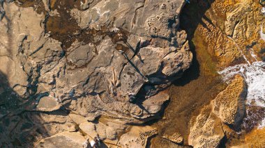 Okyanus manzaralı Sydney banliyöleri, Dee Why, Northern Beaches, NSW, Avustralya. Okyanus. Dalgalar. - Su. Deniz